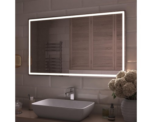 Зеркало Vigo Geometry Comfort 120 066 с подсветкой с бесконтактным выключателем и подогревом