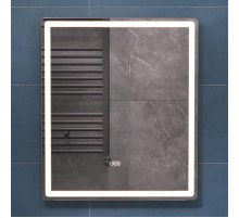 Зеркало Vigo Geometry Luxe 60 208 с подсветкой с бесконтактным выключателем с диммером с подогревом и часами