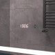 Зеркало Vigo Geometry Luxe 60 208 с подсветкой с бесконтактным выключателем с диммером с подогревом и часами