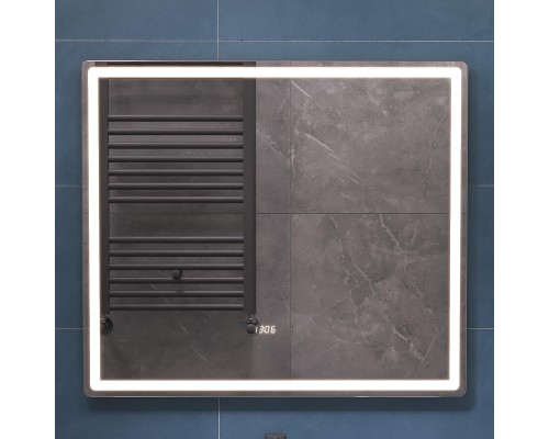 Зеркало Vigo Geometry Luxe 80 210 с подсветкой с бесконтактным выключателем с диммером с подогревом и часами