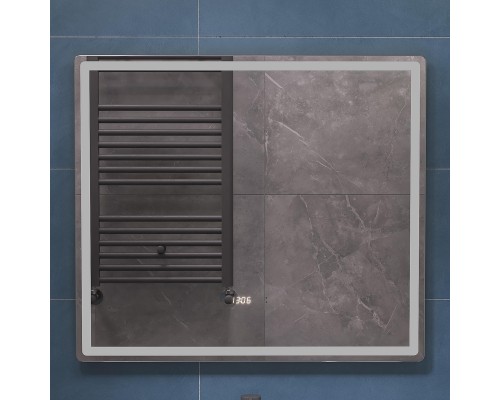 Зеркало Vigo Geometry Luxe 80 210 с подсветкой с бесконтактным выключателем с диммером с подогревом и часами