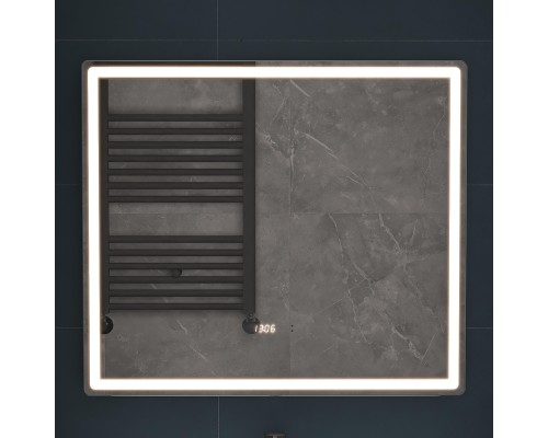 Зеркало Vigo Geometry Luxe 80 210 с подсветкой с бесконтактным выключателем с диммером с подогревом и часами