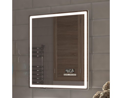 Зеркало Vigo Geometry Media Voice 60 044 с подсветкой c сенсорным выключателем и подогревом