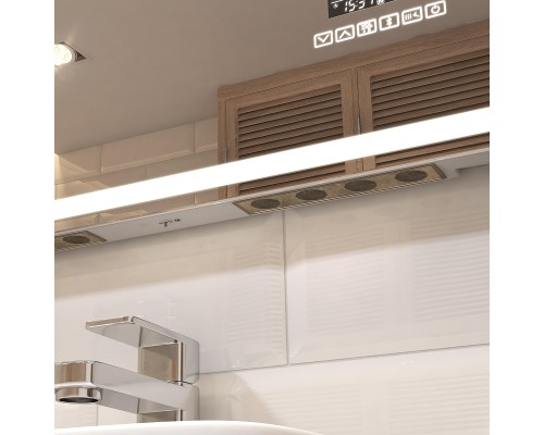 Зеркало Vigo Geometry Media Voice 60 044 с подсветкой c сенсорным выключателем и подогревом