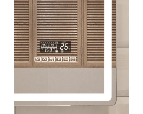 Зеркало Vigo Geometry Media Voice 60 044 с подсветкой c сенсорным выключателем и подогревом