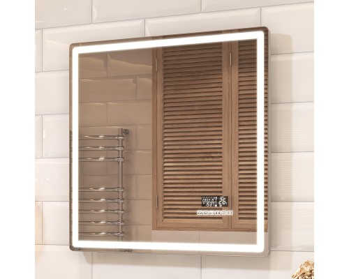 Зеркало Vigo Geometry Media Voice 70 046 с подсветкой c сенсорным выключателем и подогревом