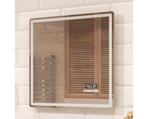 Зеркало Vigo Geometry Media Voice 70 046 с подсветкой c сенсорным выключателем и подогревом