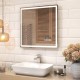 Зеркало Vigo Geometry Media Voice 70 046 с подсветкой c сенсорным выключателем и подогревом