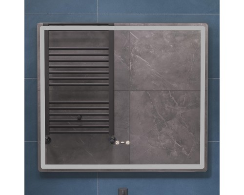 Зеркало Vigo Geometry Step 80 234 с подсветкой c сенсорным выключателем с диммером и подогревом