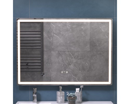Зеркало Vigo Geometry Step 100 235 с подсветкой c сенсорным выключателем с диммером и подогревом