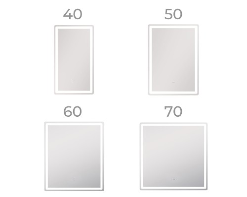 Зеркало Vigo Geometry Сlassic 50 070 с подсветкой с бесконтактным выключателем