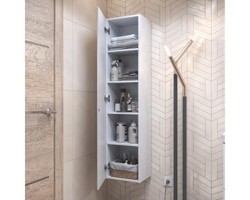 Шкаф пенал Vigo Glem 35 pp.GLE.35 подвесной цвет Белый