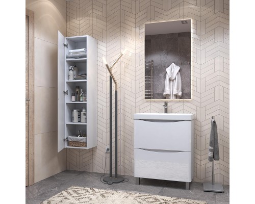 Шкаф пенал Vigo Glem 35 pp.GLE.35 подвесной цвет Белый