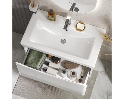 Тумба под раковину Vigo Glem 80 337 подвесная цвет Белый