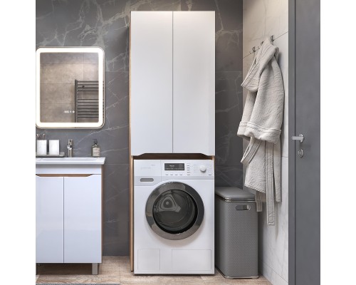 Шкаф пенал Vigo Grani 64 036 над стиральной машиной цвет Дуб золотой