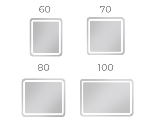 Зеркало Vigo Jess Classic 70 240 с подсветкой с бесконтактным выключателем