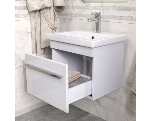 Тумба под раковину Vigo Land 50 18 подвесная цвет Белый