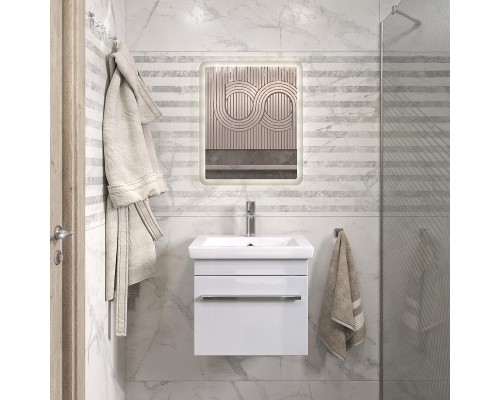 Тумба под раковину Vigo Land 50 18 подвесная цвет Белый