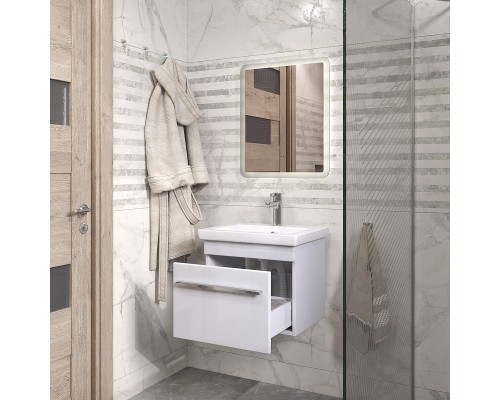 Тумба под раковину Vigo Land 50 18 подвесная цвет Белый