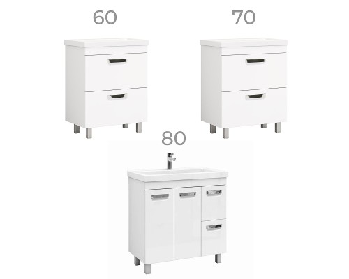 Тумба под раковину Vigo Plaza 70 tn.PLA.COM.70.2Y цвет Белый