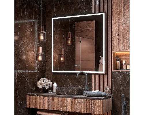 Зеркало Vigo Roberta Luxe 80 z.ROB.80.Luxe с подсветкой и подогревом с сенсорным выключателем