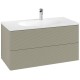 Тумба под раковину Villeroy&Boch Antao 100 L05100HK подвесная с подсветкой цвет Stone Grey Matt Lacquer