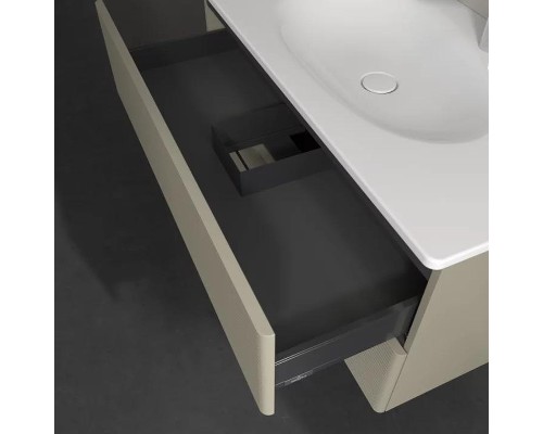 Тумба под раковину Villeroy&Boch Antao 100 L05100HK подвесная с подсветкой цвет Stone Grey Matt Lacquer