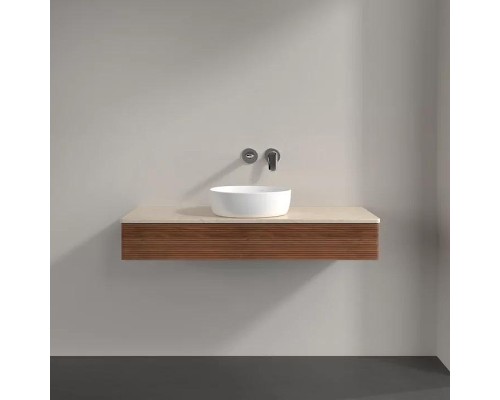 Тумба под раковину Villeroy&Boch Antao 120 L10113HM подвесная с подсветкой цвет Warm Walnut