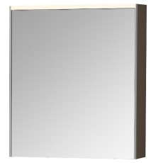 Зеркальный шкаф Vitra 60 L 66909 с подсветкой Антрацит глянцевый