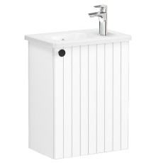 Тумба с раковиной Vitra Root Groove 45 R 69198 подвесная Белая матовая