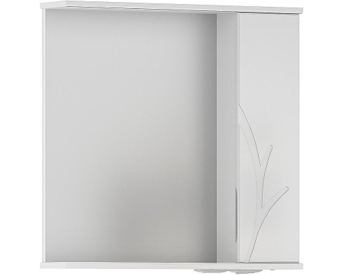 Зеркало со шкафом Volna Adel 70 R zsADEL70.R-01 с подсветкой Белое
