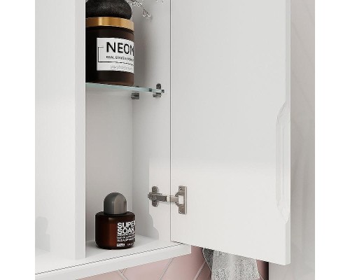 Зеркало со шкафом Volna Adel 70 R zsADEL70.R-01 с подсветкой Белое