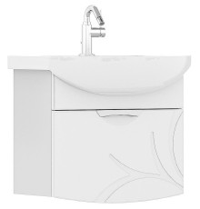 Тумба под раковину Volna Adel 60.1Y tpADEL60.1Y-01 подвесная Белая