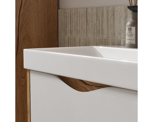 Тумба под раковину Volna Barney 60 tnBARNEY60.2Y-04 цвет Белый Дуб гудзон