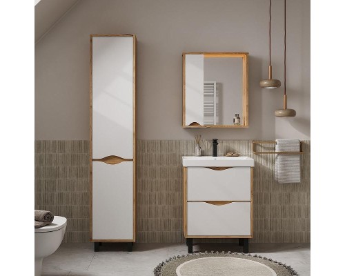 Тумба под раковину Volna Barney 60 tnBARNEY60.2Y-04 цвет Белый Дуб гудзон