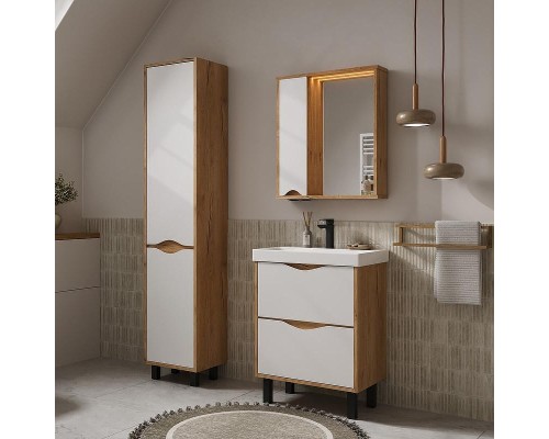 Тумба под раковину Volna Barney 60 tnBARNEY60.2Y-04 цвет Белый Дуб гудзон