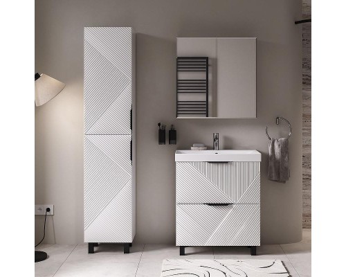 Зеркальный шкаф Volna Geometry 70 szGEOMETRY70 цвет Белый