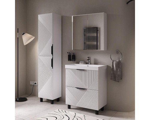 Зеркальный шкаф Volna Geometry 70 szGEOMETRY70 цвет Белый