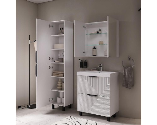 Зеркальный шкаф Volna Geometry 70 szGEOMETRY70 цвет Белый