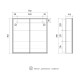 Зеркальный шкаф Volna Geometry 70 szGEOMETRY70 цвет Белый
