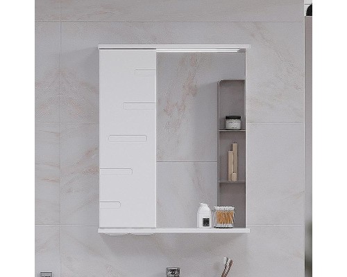 Зеркало со шкафом Volna Joli 50 L zsJOLI50.L-01 с подсветкой Белое