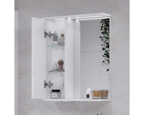 Зеркало со шкафом Volna Joli 50 L zsJOLI50.L-01 с подсветкой Белое