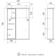 Зеркало со шкафом Volna Joli 50 L zsJOLI50.L-01 с подсветкой Белое