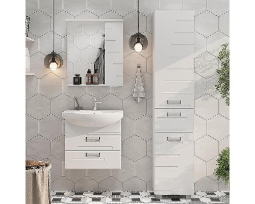 Зеркало со шкафом Volna Joli 60 R zsJOLI60.R-01 с подсветкой Белое