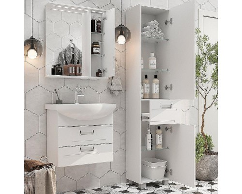 Зеркало со шкафом Volna Joli 60 R zsJOLI60.R-01 с подсветкой Белое