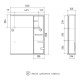 Зеркало со шкафом Volna Joli 60 R zsJOLI60.R-01 с подсветкой Белое