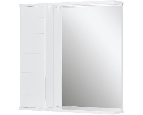 Зеркало со шкафом Volna Joli 70 L zsJOLI70.L-01 с подсветкой Белое