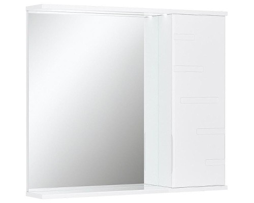 Зеркало со шкафом Volna Joli 80 R zsJOLI80.R-01 с подсветкой Белое