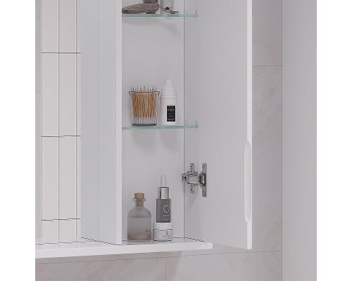 Зеркало со шкафом Volna Joli 80 R zsJOLI80.R-01 с подсветкой Белое