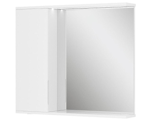 Зеркало со шкафом Volna Lake 80 L zsLAKE80.L-01 с подсветкой Белое